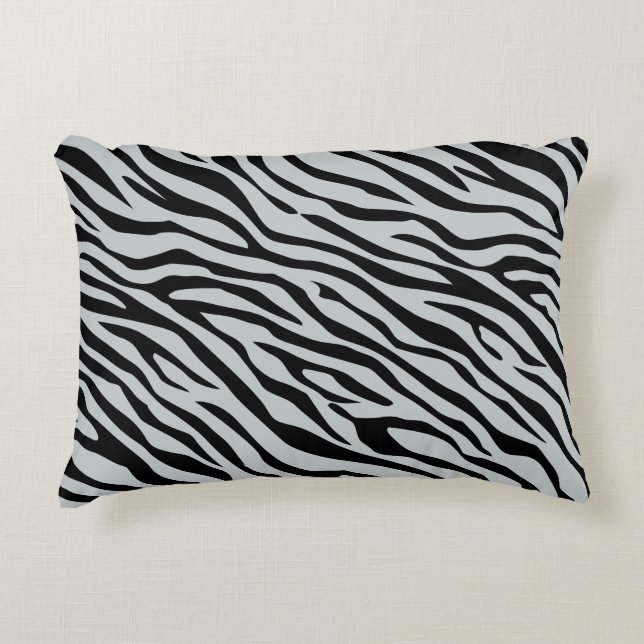Almofada Decorativa Tiras de Zebra Mágica Clique para Personalizar a c (Frente)