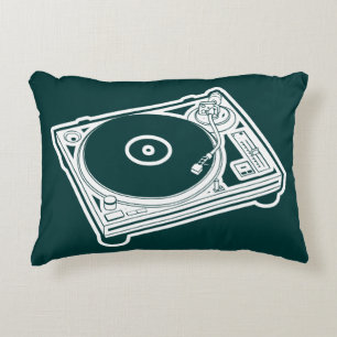 Almofada Decorativa Toca-discos de Cera Antiga (Vinil)