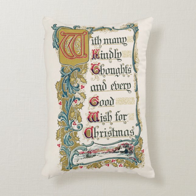 Almofada Decorativa Todo Bom Desejo para o Natal (Frente(Vertical))