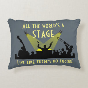 Almofada Decorativa Todo o mundo é um palco