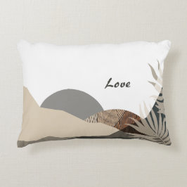 Almofada Decorativa Tons de Terra Minimalistas Abstrata Natureza