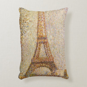 Almofada Decorativa Torre Eiffel por Georges Seurat, Arte Fino Antigo