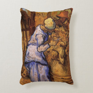 Almofada Decorativa Tosquiadores de Ovelhas (após Millet) por Vincent