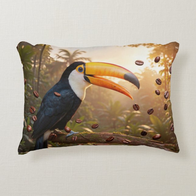 ALMOFADA DECORATIVA TOUCAN - RAINHA DO CAFÉ (Frente)