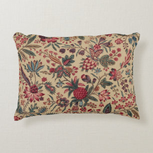 Almofada Decorativa Trabalho de Agulha Antigo Floral Vintage para Móve