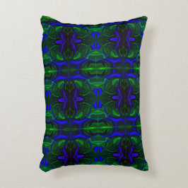 Almofada Decorativa Traços azuis é 'flutu ando' sobre fundo.