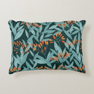 Almofada Decorativa Traços de árvores desenhados à mão com folhas