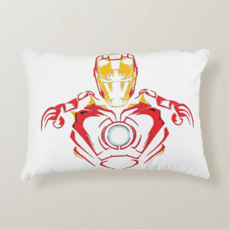 Almofada Decorativa Traje Vector Ironman - Núcleo de Arco Brilhante