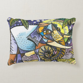 Almofada Decorativa Travesseiro abstrato do acento do elefante