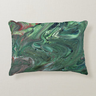 Almofada Decorativa Travesseiro Abstrato verde de mesmerização Katmand