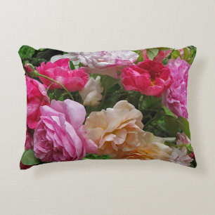 Almofada Decorativa Travesseiro antiquado do acento dos rosas