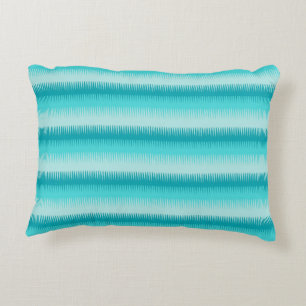 Almofada Decorativa Travesseiro aqua azul-de-lacre-fino com padrão de