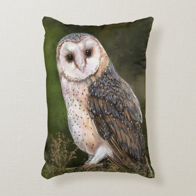 Almofada Decorativa Travesseiro Barn Owl (Frente(Vertical))