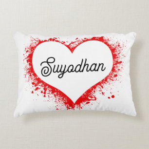 Almofada Decorativa Travesseiro com Acento de Amor Personalizado