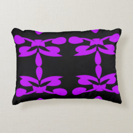 Almofada Decorativa Travesseiro com Acento Roxo humor