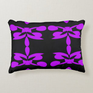 Almofada Decorativa Travesseiro com Acento Roxo humor