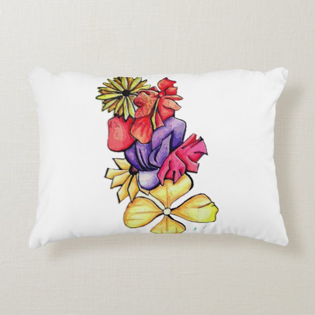 Almofada Decorativa Travesseiro com Enfeite (Frente)