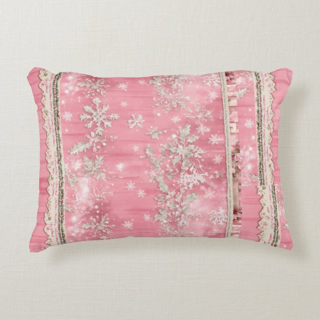 Almofada Decorativa Travesseiro cor-de-rosa (Frente)