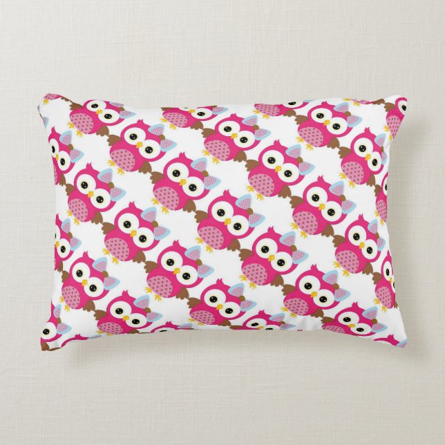 Almofada Decorativa Travesseiro/Corujas de Destaque (Frente)
