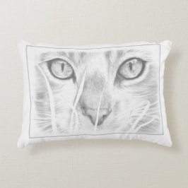 Almofada Decorativa travesseiro da cara do gato