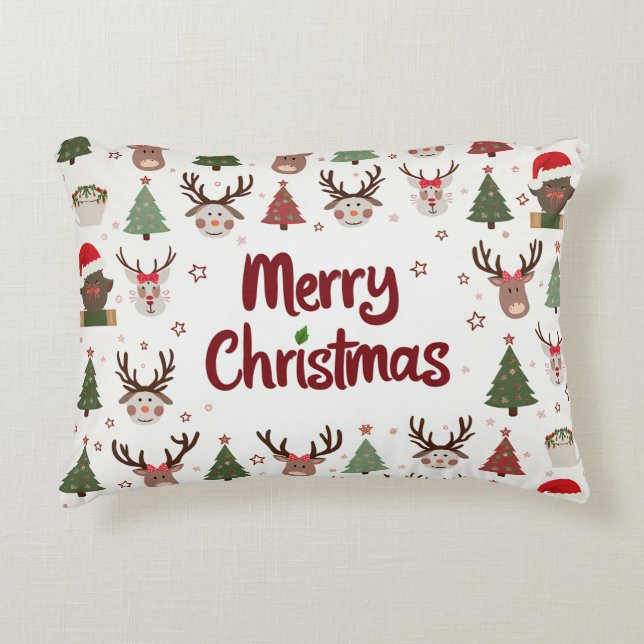 Almofada Decorativa Travesseiro da época de Natal (Frente)