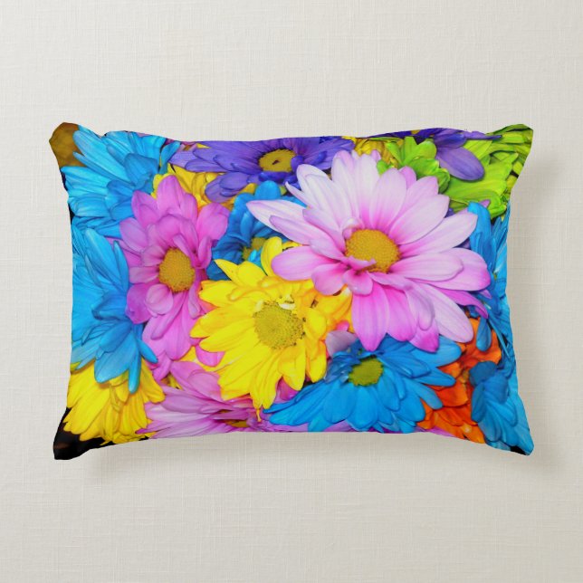 Almofada Decorativa Travesseiro Daisy Flower Mix (Frente)