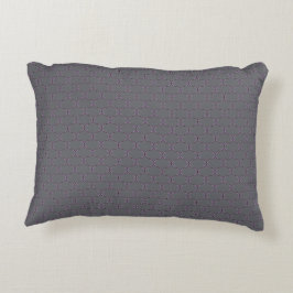 Almofada Decorativa Travesseiro de Acabamento Ogee Roxo e Cinza