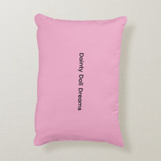 Almofada Decorativa Travesseiro de Acabamento Rosa Suave Dainty Doll D