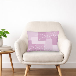 Almofada Decorativa Travesseiro de Acento Botânico Rosa Moderno Mauve