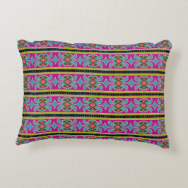 Almofada Decorativa Travesseiro de Acen­to Roxo Azul Dourado Preto