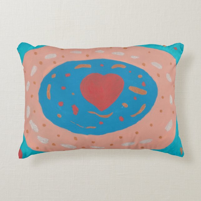 Almofada Decorativa Travesseiro de Acento Círculos de Amor (Frente)