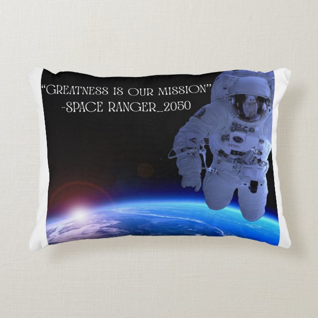 Almofada Decorativa Travesseiro de acento de guarda espacial (Frente)
