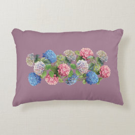 Almofada Decorativa Travesseiro de Acento de Hortênsia Vintage