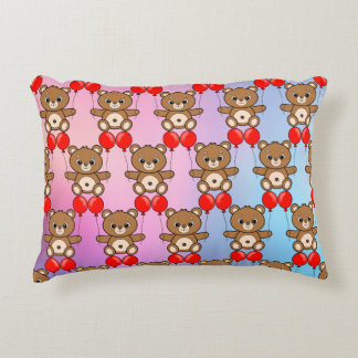 Almofada Decorativa Travesseiro de acento de ursinho de pelúcia com ba