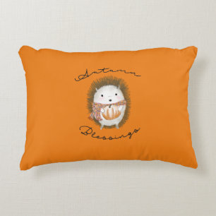 Almofada Decorativa Travesseiro de acento do Ouriço Laranja