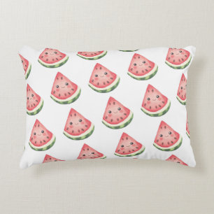 Almofada Decorativa Travesseiro de Arremesso de Melancia Kawaii Fofa