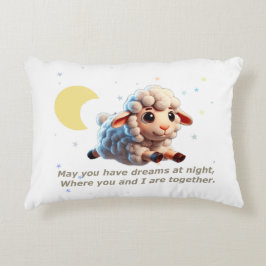 Almofada Decorativa Travesseiro de Bebê com ovelha fofa e canção de ni