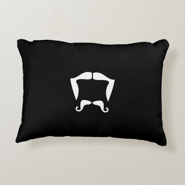 Almofada Decorativa Travesseiro de bigode (Verso)