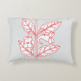 Almofada Decorativa Travesseiro de Blisas Botânicas - Arte Floral e Fo