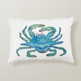 Almofada Decorativa Travesseiro de caranguejo em aquarela