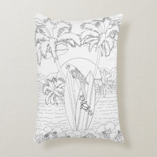 Almofada Decorativa Travesseiro de Coloração de Adultos para Placas de