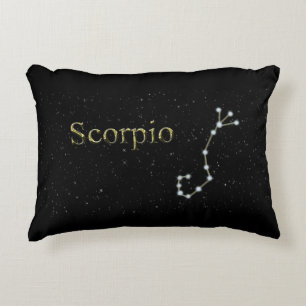 Almofada Decorativa Travesseiro de Constelação Scorpio