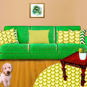 Almofada Decorativa Travesseiro de Coração Decorativo Verde-Oliva