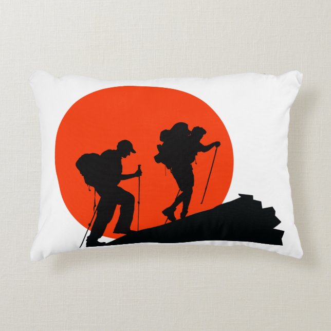 Almofada Decorativa travesseiro de designer legal que eu amo caminhar (Frente)