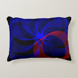 Almofada Decorativa Travesseiro de Destaque Azul Girante