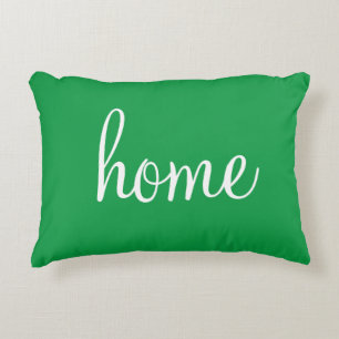 Almofada Decorativa travesseiro de destaque bonito Kelly Green "home"