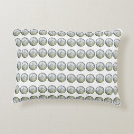 Almofada Decorativa Travesseiro de destaque branco e prata