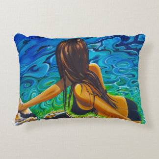 Almofada Decorativa Travesseiro de destaque com a Beach Girl