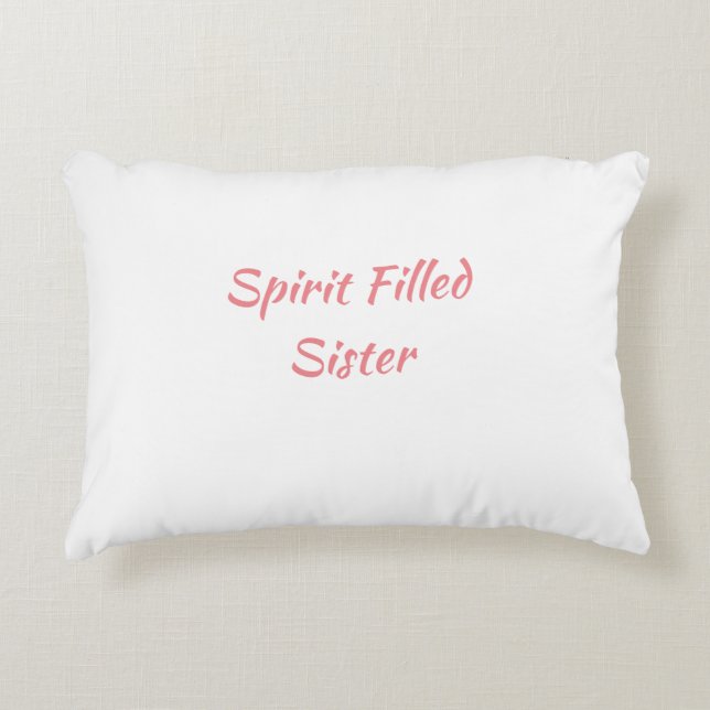 Almofada Decorativa Travesseiro de Destaque da Irmã Preenchida com Esp (Frente)