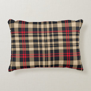 Almofada Decorativa Travesseiro de Destaque da Xadrez Tartan